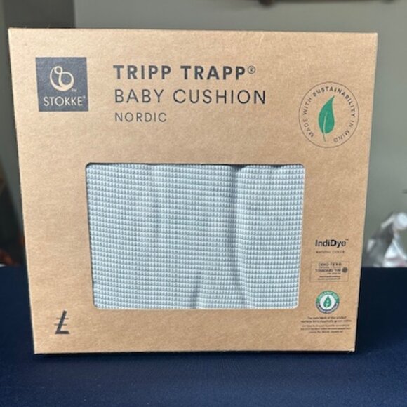Stokke Tripp Trapp Baby Cushion In Nordic Grey - Picture 2 of 3